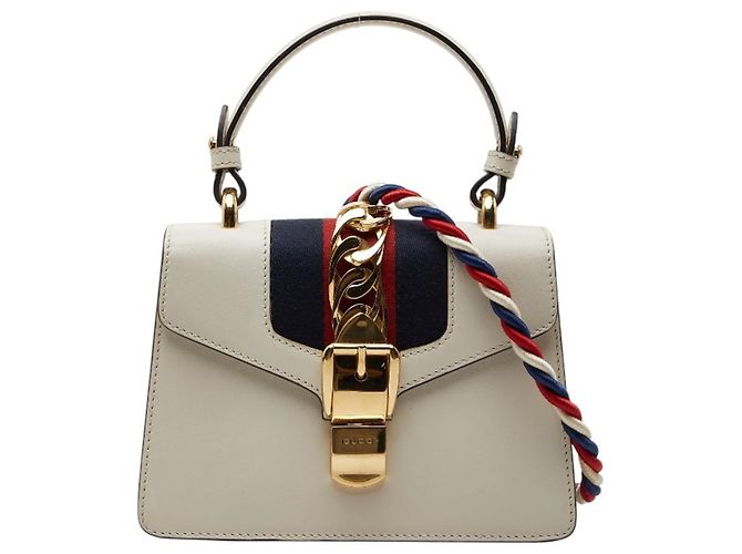Bolsa de mão mini Sylvie Gucci Branco