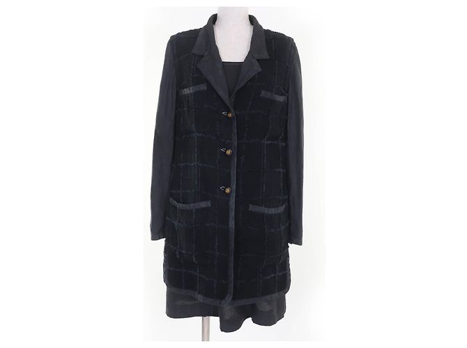 Conjunto de Linho COCO Mark da Chanel Cinza