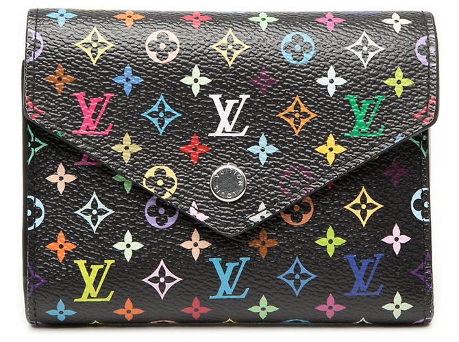 Louis Vuitton x Takashi Murakami Tri-fold Wallet Black