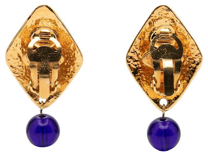 Orecchini vintage a clip Matelassé Chanel D'oro