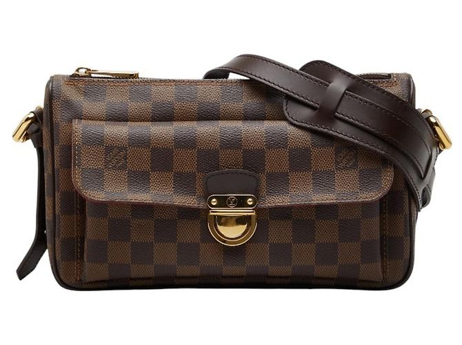 Bolsa de Ombro Damier Ravello PM Louis Vuitton Marrom
