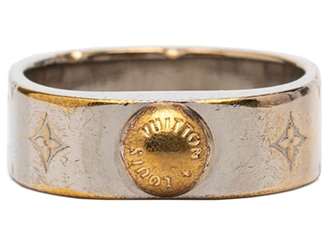 Louis Vuitton Nanogram Ring Silber Golden 