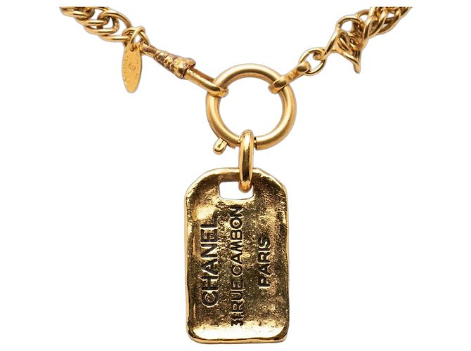 Collana Vintage Placcata Oro Chanel Cambon D'oro