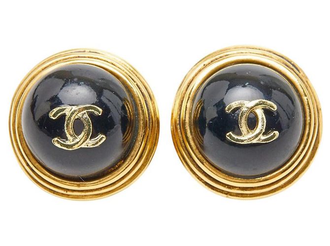 Orecchini rotondi Coco Mark di Chanel D'oro