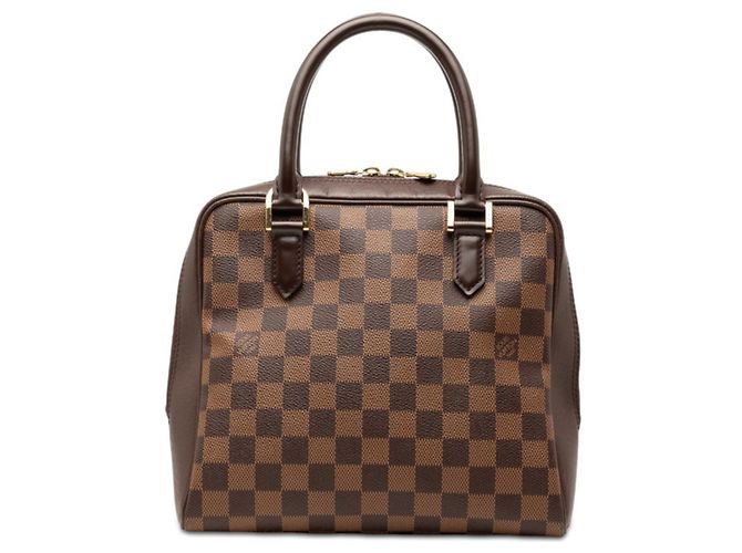 Bolsa de mão Damier Brera Louis Vuitton N51150 Marrom Damier ebene