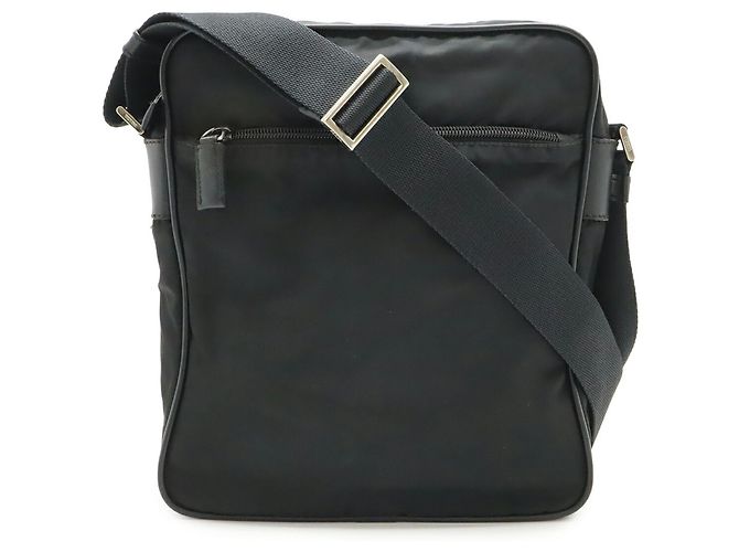 Borsa a Spalla Prada in Nylon e Pelle Nero