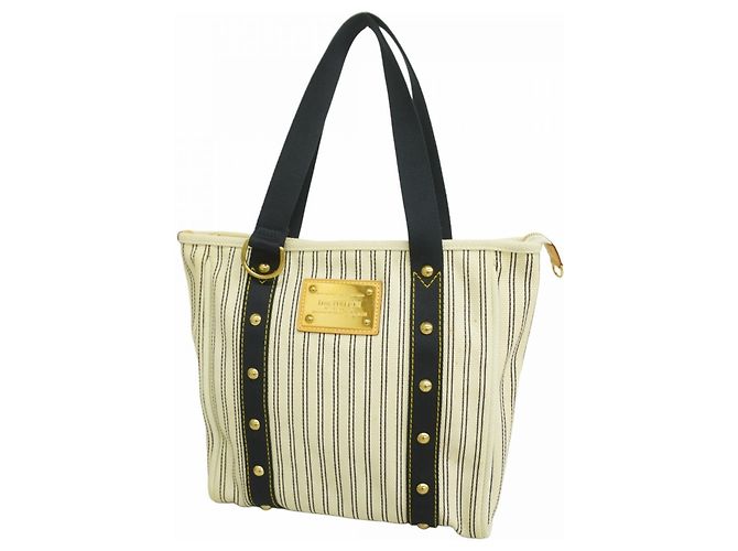 Louis Vuitton Antigua Cabas MM Tasche Roh Marineblau