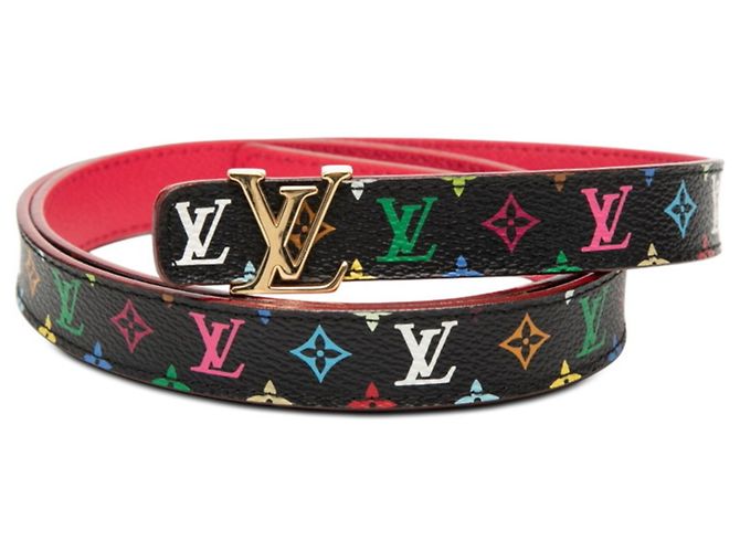 Cintura Initial Monogram Multicolor Louis Vuitton Nero Multicolore