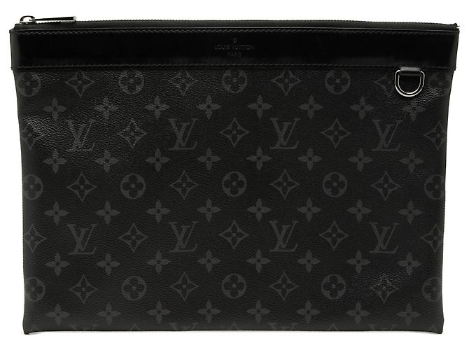 Pochette GM Discovery Monogram Eclipse Nero Louis Vuitton