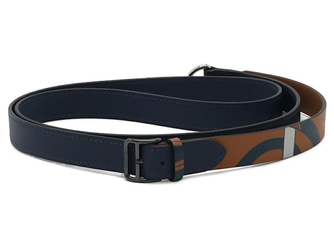 Hermès Collier Choker avec support pour cou Hermes Marron Multicolore Bleu Marine 