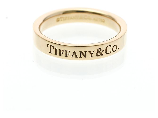 Tiffany & Co Anello piatto in oro rosa 18K Tiffany D'oro