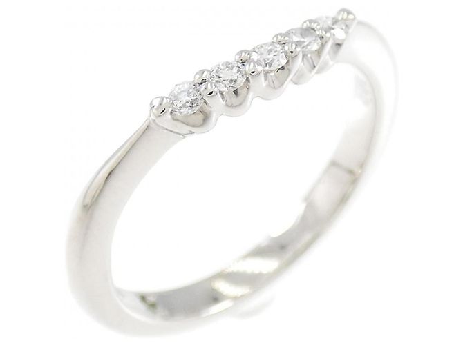 Autre Marque Pt900 Diamantring Silber