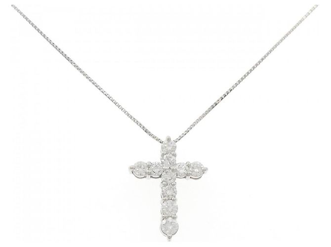 Autre Marque Collar de Diamante PT900 PT850 Plata