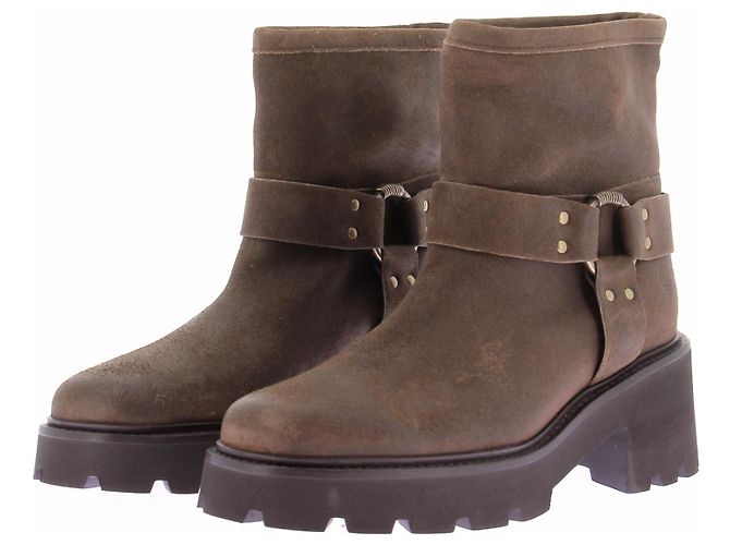 Ba&Sh Braune Lederstiefel