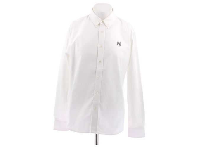 Autre Marque Camicia Maison Kitsuné bianca in cotone L Bianco