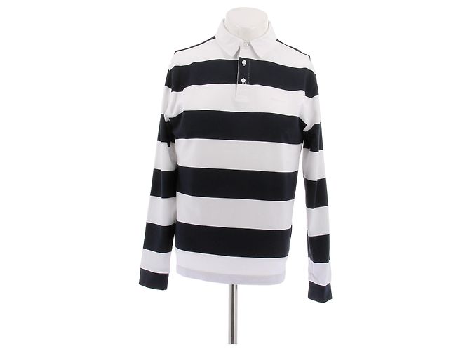 Autre Marque Polo a rayas HETCHER de algodón blanco M