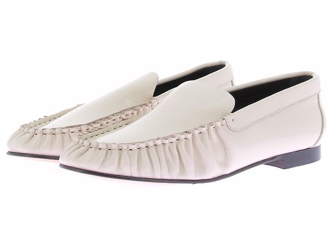 Autre Marque ODARE Slipper aus Leder Ecru Größe 37.5 Beige