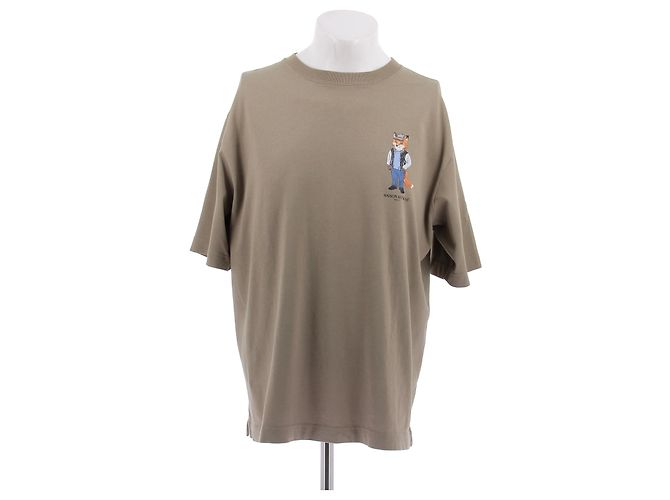 Autre Marque MAISON KITSUNÉ T-Shirt Weiß Baumwolle M
