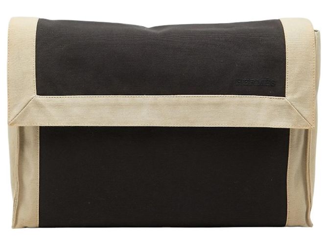 Bolso Clutch Tapidocell de Hermès Negro Beige