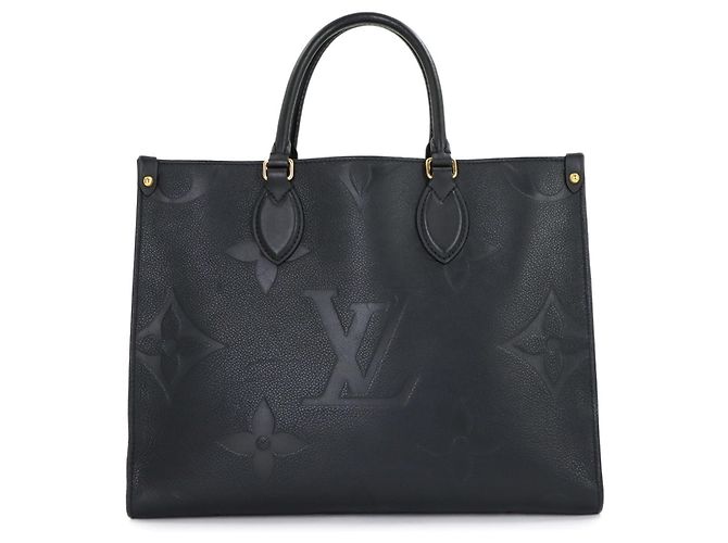 Louis Vuitton Monogram Empreinte Onthego MM Tote Black