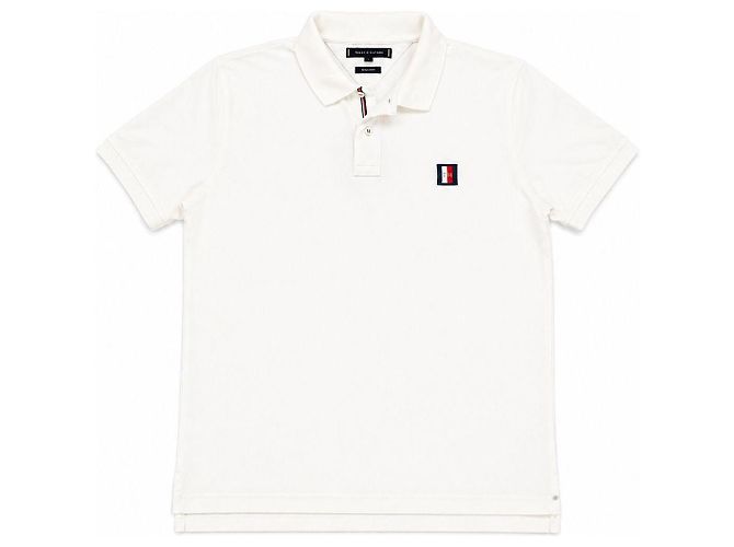 Polo Branco Regular Fit Tommy Hilfiger