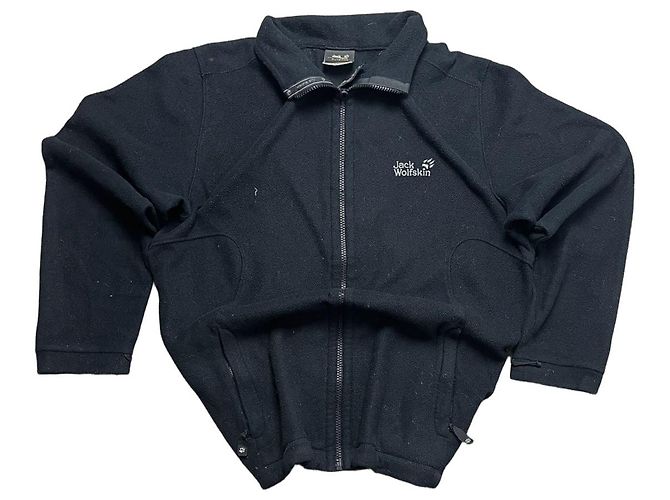 Autre Marque Schwarze Fleecejacke Jack Wolfskin
