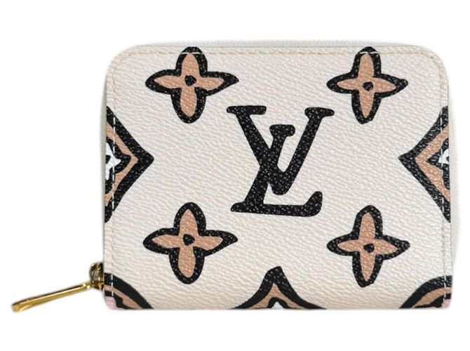 Louis Vuitton Zippy Coin Purse White Multiple colors