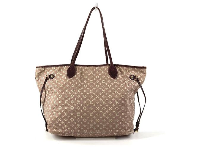 Bolsa tote Neverfull MM Monogram Idylle da Louis Vuitton Marrom Vermelho