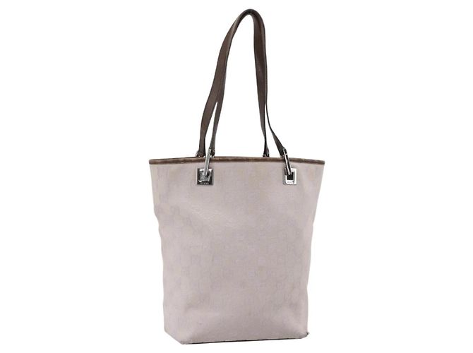 Borsa Tote GG Canvas Gucci Viola Argento 31244 Auth 175187 Porpora