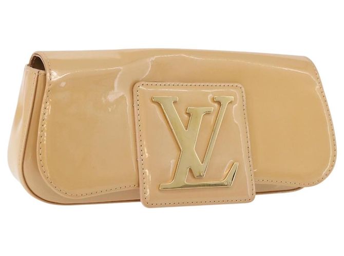 LOUIS VUITTON Vernis Pochette Sobie Bag Rose Flow Lantern M93489 LV Auth 175411A