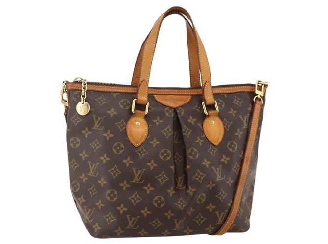LOUIS VUITTON Borsa Tote Monogram Palermo PM M40145 LV Auth YKZ1236 Monogramma