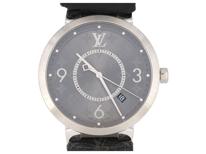 Relógio Quartz Louis Vuitton Tambour Slim Monogram