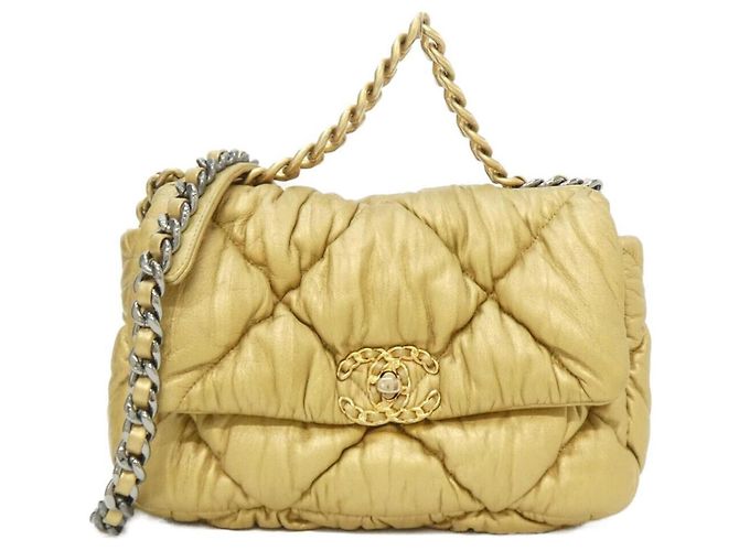 Borsa a Spalla Chanel 19 Linea AS1160 D'oro