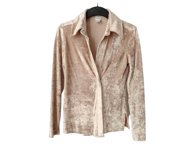 LA PERLA Viskose-Pyjama mit Hose. Beige