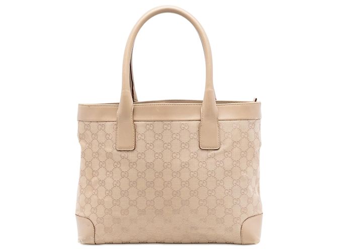 Gucci Beige GG Canvas Tote
