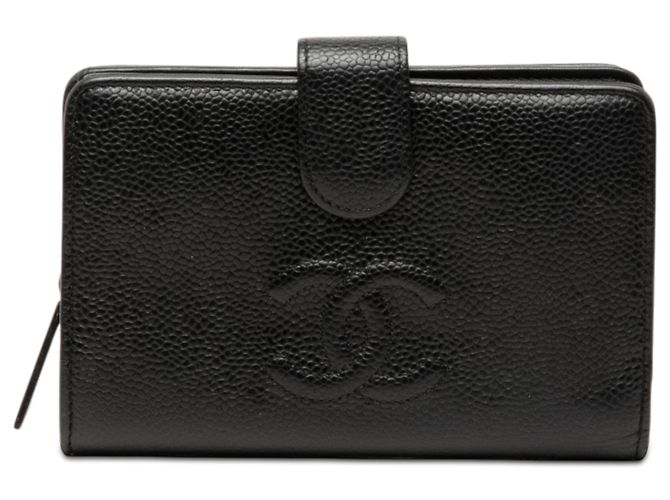 Chanel Black CC Caviar Bifold Wallet