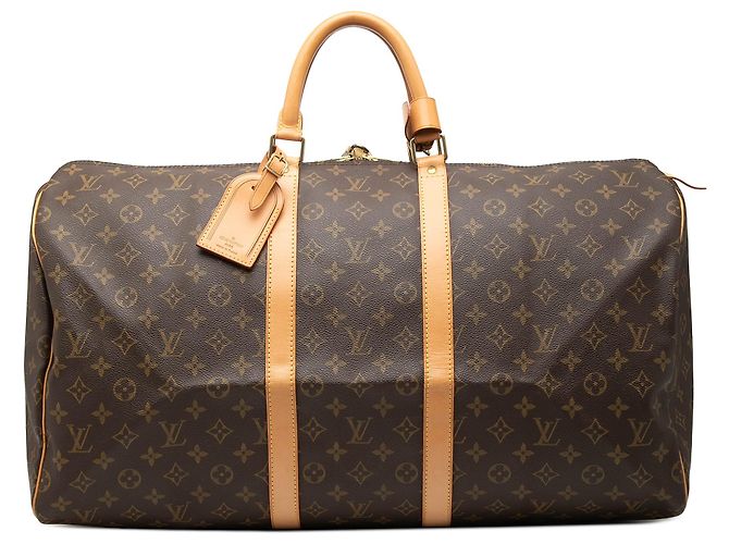 Louis Vuitton Keepall 55 Monogram Marrone