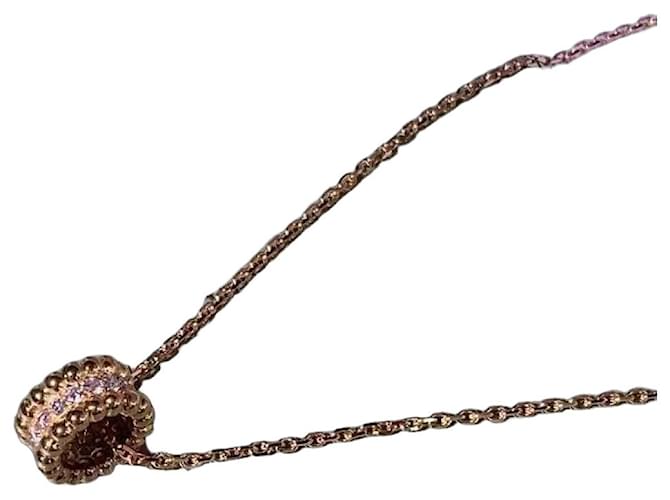 Van Cleef & Arpels Perlee diamond ball chain in rose gold Golden 