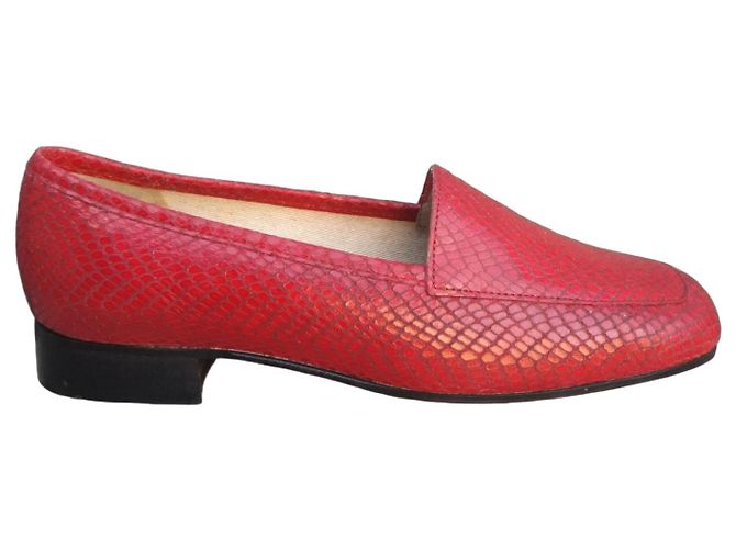 Autre Marque Mocasines Sweet Pandière de cuero rojo 37 Roja