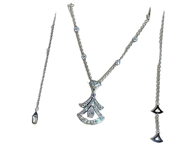 Collana Bulgari DIVAS DREAM in platino e diamanti Argento