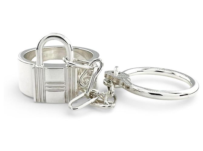 Hermès HERMES Alpha Kelly Doppelring Silber