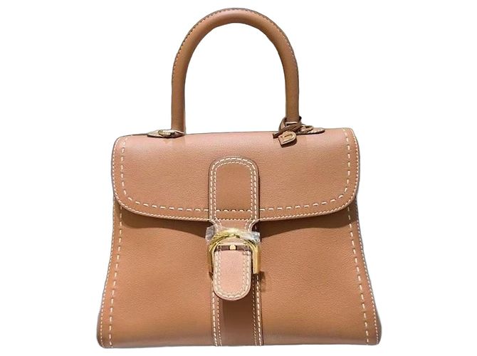 Bolsa Delvaux Brilliant em couro marrom
