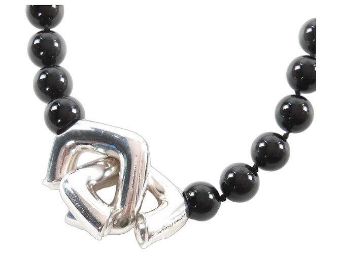 Tiffany & Co Tiffany Vintage Onyx 925 Halskette