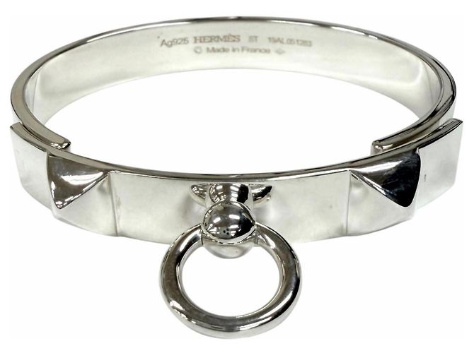 Pulsera de Charms de Plata Collier de Chien de Hermès