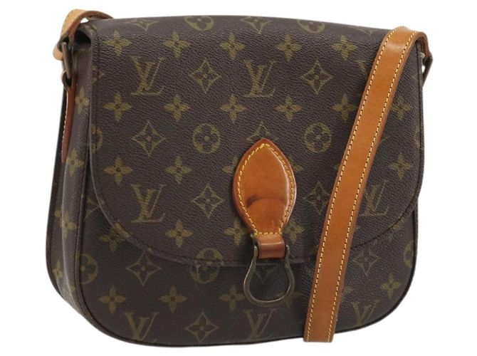 LOUIS VUITTON Bolsa de Ombro Monogram Saint Cloud GM M51242 LV Auth BA12040 Monograma