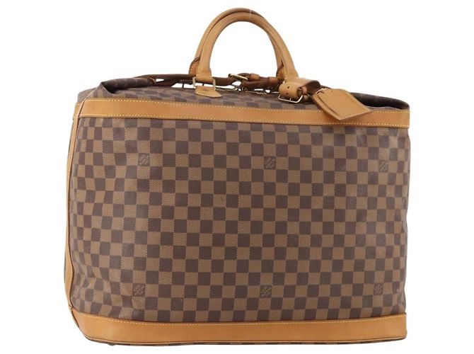 LOUIS VUITTON Bolsa Boston 45 Damier Ebene 100º Aniversário N41160 LV Auth mr2279