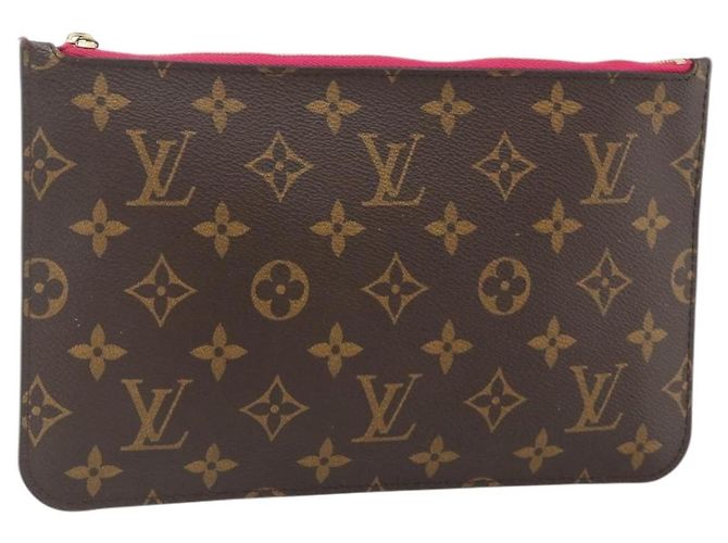 LOUIS VUITTON Monogram Neverfull MM Pouch Accessory Pouch LV Auth 176549