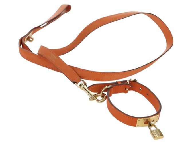 Hermès HERMES Kelly Correa para Perros Cuero Auth YKZ1400V