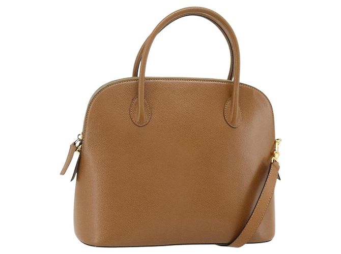 Céline Sac à main CELINE en cuir 2 en 1 marron or Auth 175201 Doré
