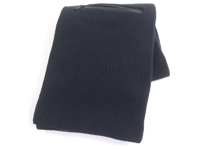 Hermès Hermes Wool Cashmere Stole in Navy Navy blue